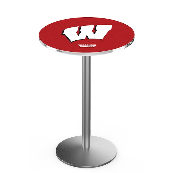 42" Stainless Steel Wisconsin "W" Pub Table